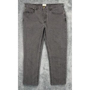 Sid Mashburn Jeans Mens 38*x28* Gray Straight Leg Button Fly Made In USA